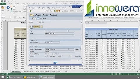 XK01 - Create Vendor In Mass From Excel
