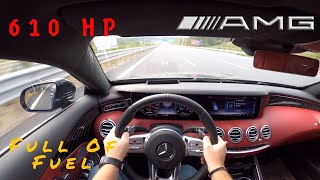 2020 Mercedes S63 AMG 610Hp 4.0cc V8 BiTurbo 0-300Km/h | Acceleration Pov Test Drive