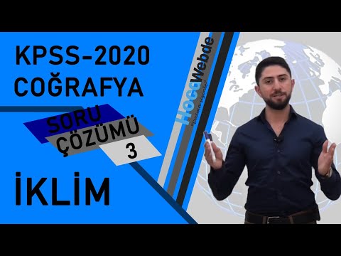 ☀️☔️❄️☃️ 3) KPSS 2020 Coğrafya Soru Çözümü Engin Eraydın - İklim