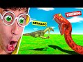 Dinosaurio vs titanoboa  batalla por equipos vs hermano  animal battle simulator tekendo