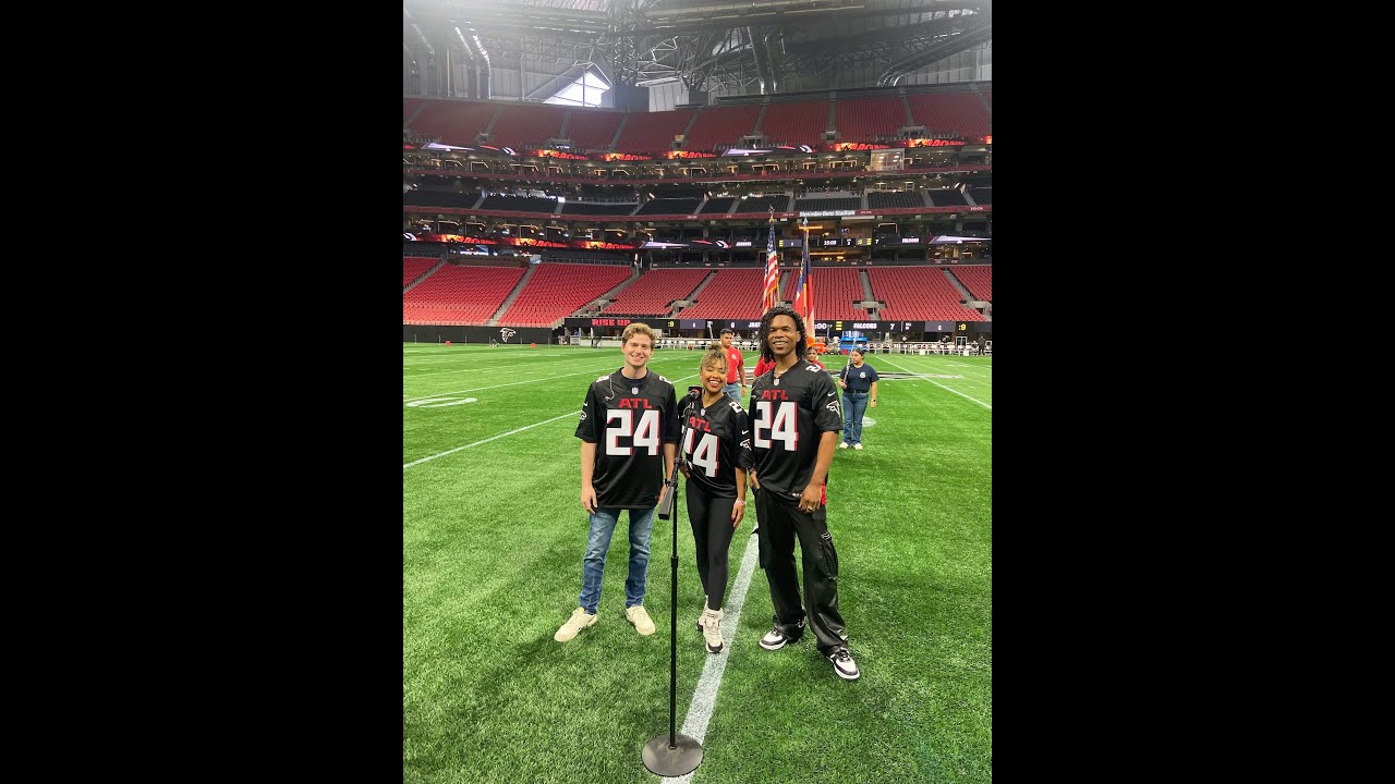 Falcons Game National Anthem By Chani Maisonet Christin Byrdsong And 