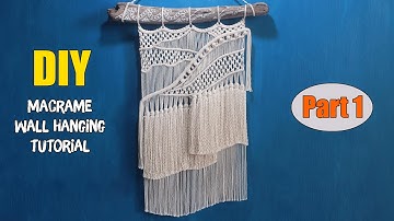 WAVES 🌊 Macrame Tapestry Wall Hanging | DIY Macrame Design & Tutorial by LIT decor ( Part 1)