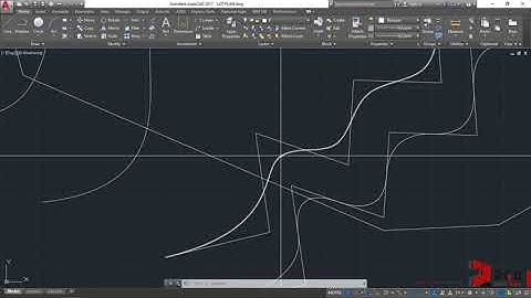 AutoCAD Lot Plan_simulating Contour Lines - pt2 (Copy Array, Fit vs CV splines)