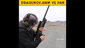 WHO IS BEST 🤔 AWM , DRAGUNOV VS PAN 🍳 #challenge #shorts #shortvideo #freefire