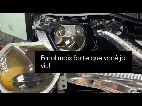 Teste super bi led TRIPLO LASER! Projetor mais forte do MUNDO! Instalei no corolla 2025