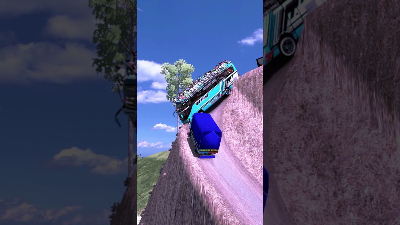 ETS2 Bus Climbing Steep Roads Like a Pro Driver 