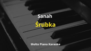 Sanah - Śrubka Karaoke Instrumental Piano
