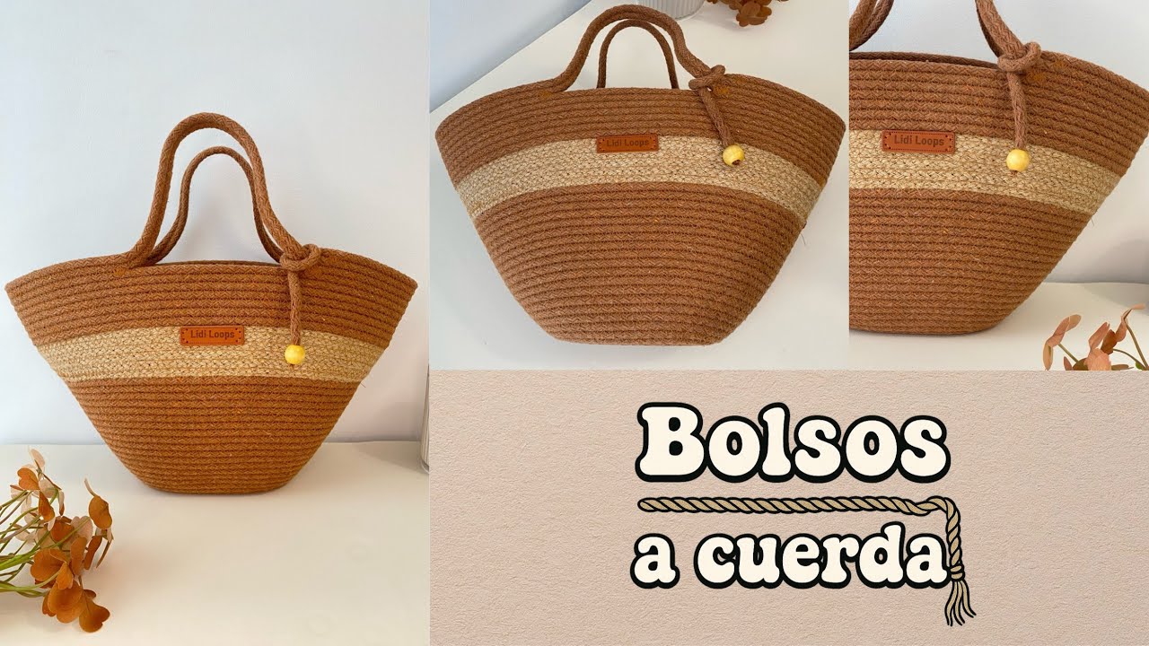 👜 Crea este bolso de cuerda en casa 🌞 | rápido, bonito y resistente