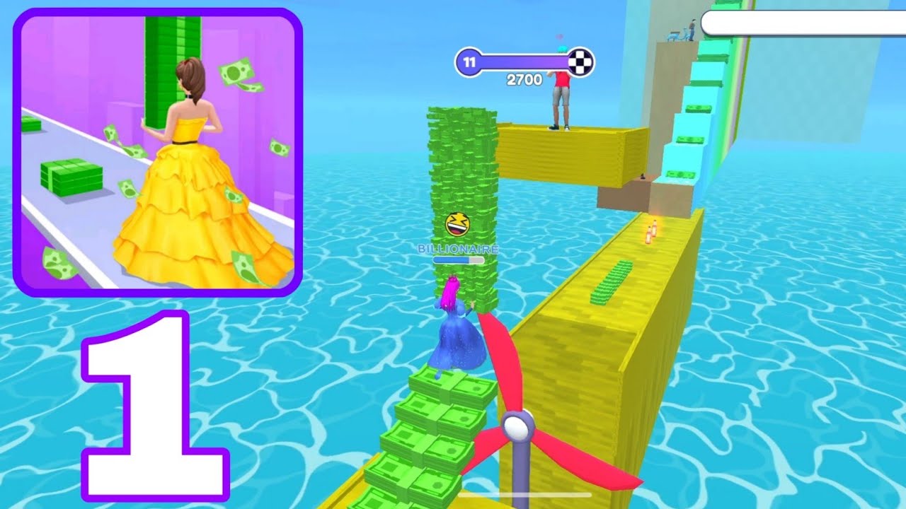 Money Run 3D - Gameplay Walkthrough Part 1  (Android, iOS)