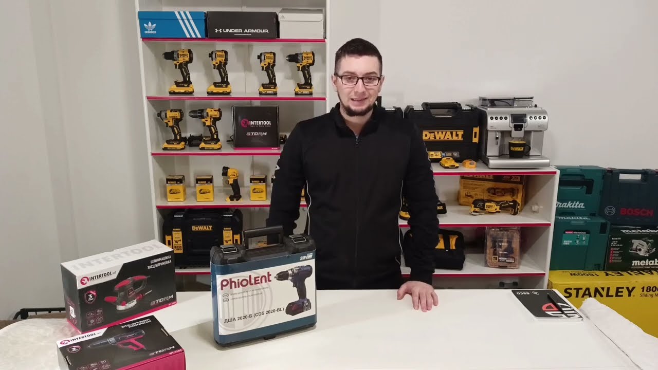 Шурупокрут Аккумуляторная дрель шуруповерт Фиолент дша 2020-Б CDS2020-BL Phiolent