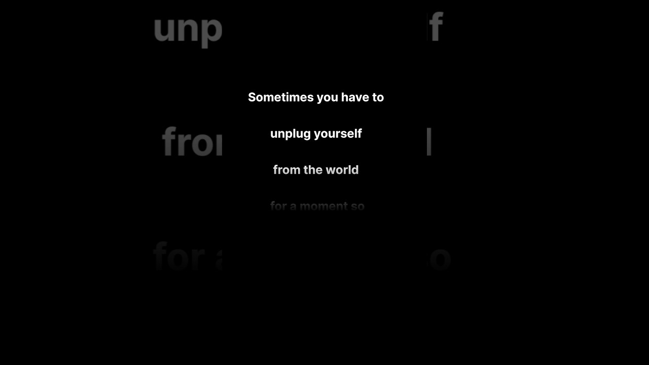 Why You Must Unplug to Reset Your Mind!