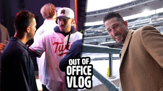 Carlos Correa compliments Trevor Plouffe (TwinsFest Behind the Scenes) | Office Vlog 120