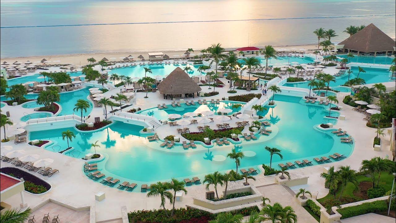 Relax in the best swimming pool in Cancun Moon Palace Cancun YouTube