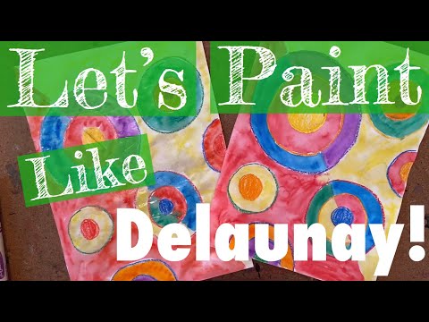 Paintings Inspired by Sonia Delaunay!