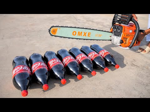 Coca-Cola VS Chain Saw | "Do Not" Try This