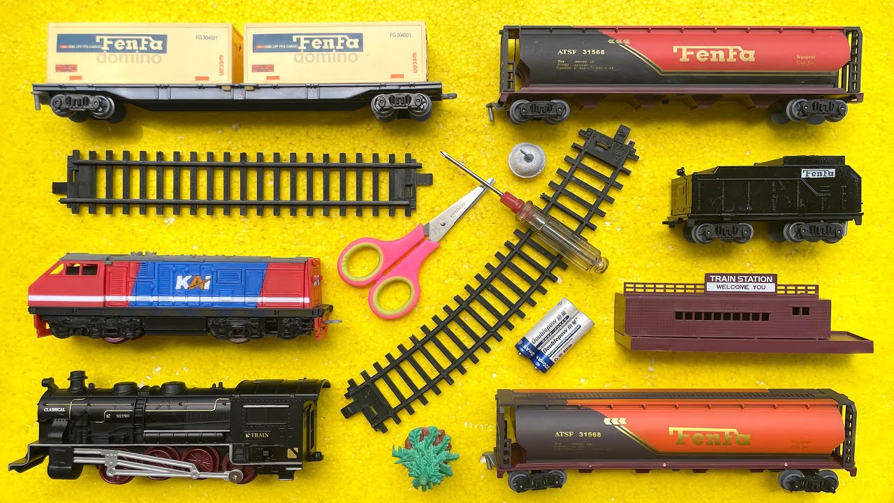 Unboxing Dan Merakit 2 Mainan Kereta Api CC203,Kereta Api Classic, Classic Train - Mainan Kereta Api