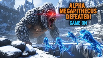 Defeating ALPHA Megapithecus Boss with Shadowmane Army | ARK Survival Evolved | Game ON