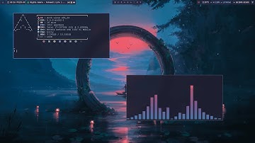 Qtile rice on Arch Linux