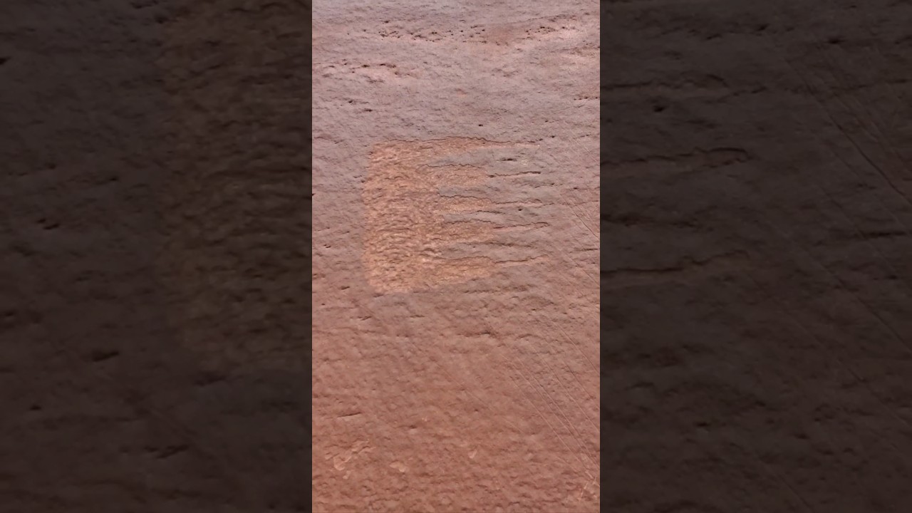 Ancient Southwestern Rock Art - Cougar/Bear Claw