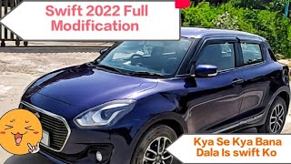 New Swift car modification//Maruti Suzuki Swift accessories installation.