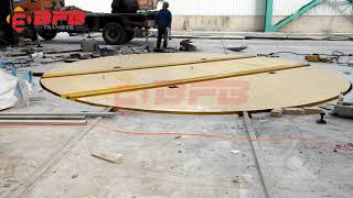 Transfer Cart Running On Turntable Unit/Pallet Turntable Transfer Car