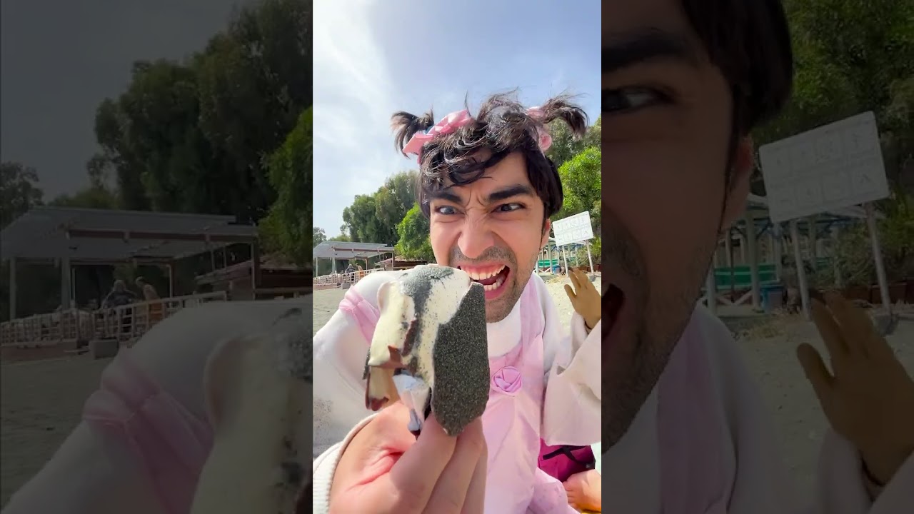 砂だらけのアイスクリーム？😱🍦