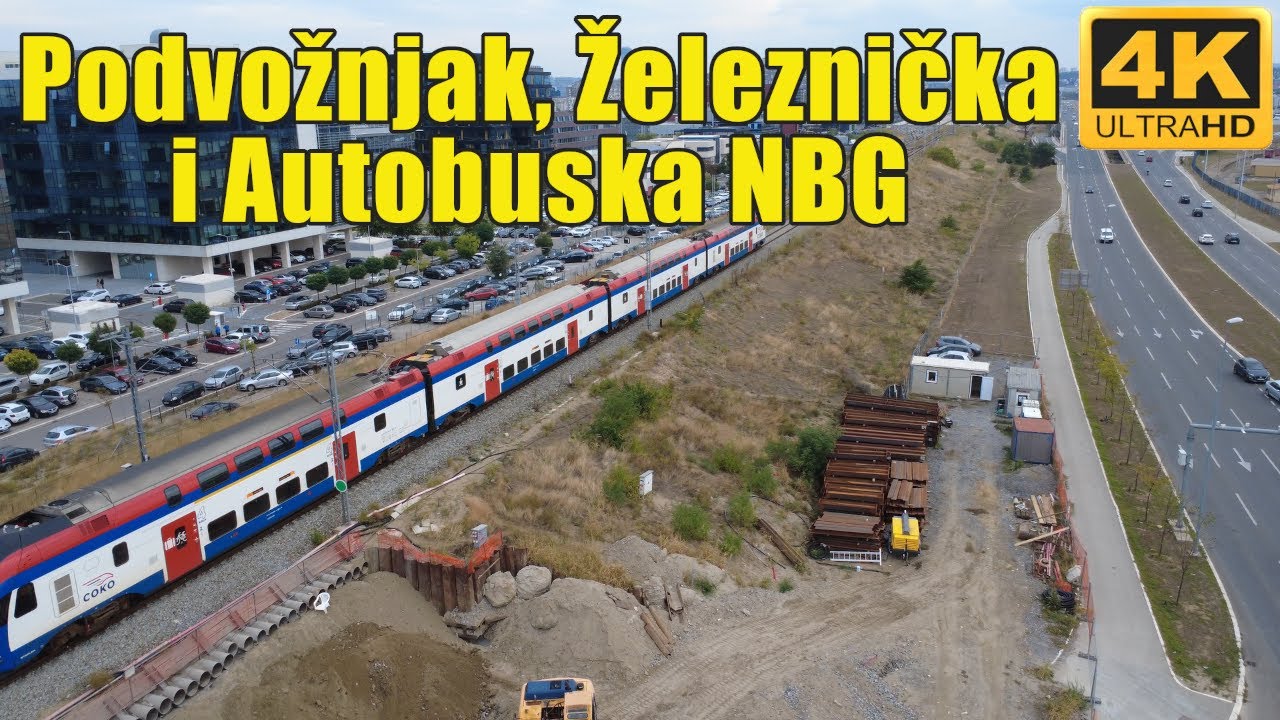 Podvožnjak, Železnička i Autobuska NBG - dron snimak