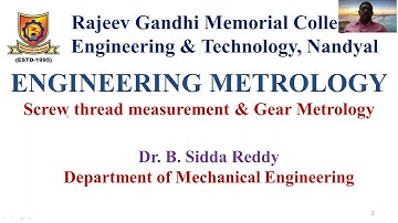 L1 Introduction to screw thread General applicatons classification of screw threads screw thread ter