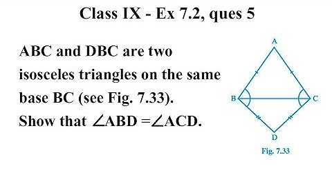 CBSE NCERT CLASS 9 MATHS EXERCISE 7.2 QUESTION 5 | class 9 maths ex 7.2 ques 5