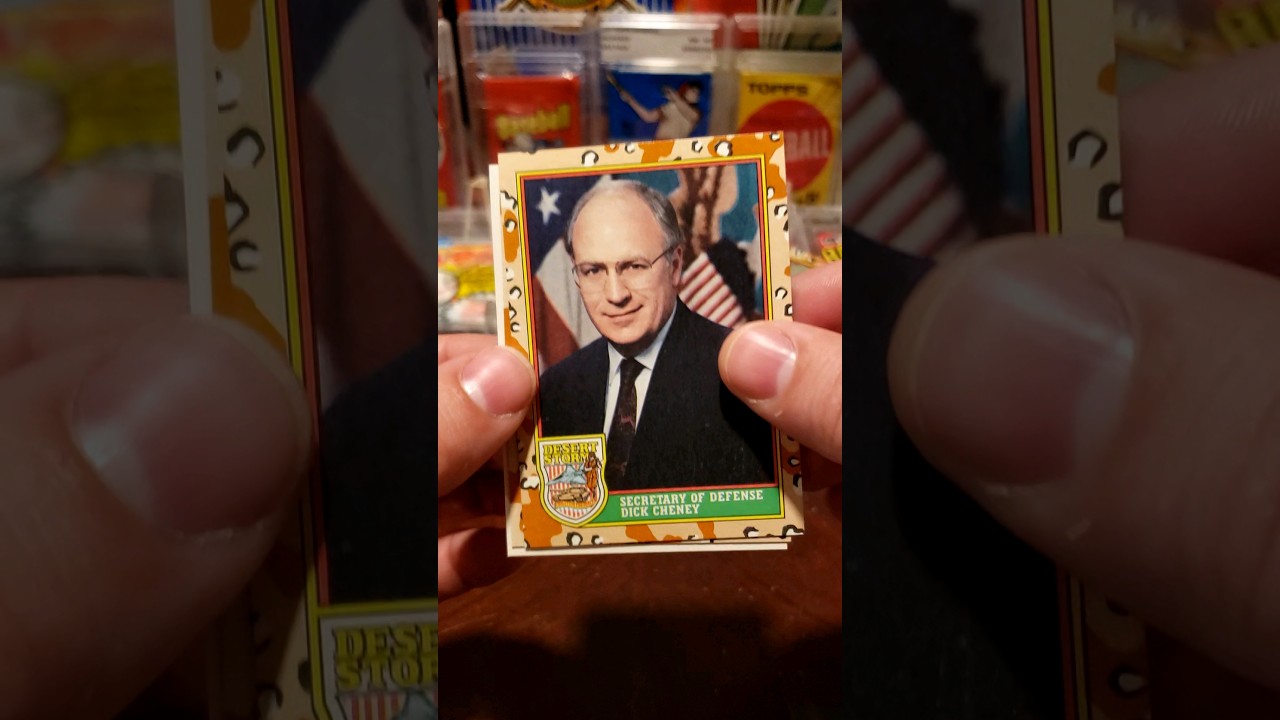 1991 Topps Desert Storm Trading Cards Wax Pack Opening.  