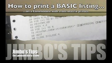 R011 | guide | How to print-out a BASIC listing on a Commodore printer.