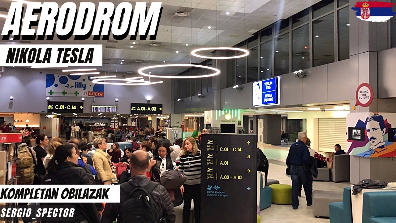 Aerodrom Nikola Tesla Beograd - otvorena nova zgrada, kompletan obilazak, pasoška kontrola (Airport)