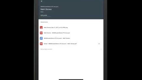 Google Classroom iOS - Annotating Student Work