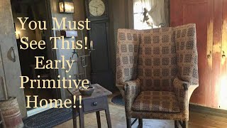 You have to Tour Sami McNutt’s Breathtaking Primitive Home! Full of Authentic Early Antiques!