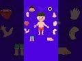 "Know Your Body: Super Short Edition!"#bodyparts #kidslearning #cartoon #animation #shortsviral #ai