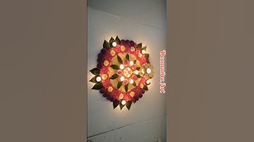 Diwali flower decoration ideas #rangoli #viral #art #decoration #trending #shorts