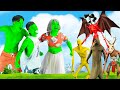 Hulk Family Vs Siren Head Boss, SCP-096, SCP-049 Parody Story 2 - BigGreenTV