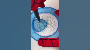 I had Spider-Man write a spirograph for me. ASMR 44 スパイログラフ スピログラフ #shorts #spirograph #spiderman