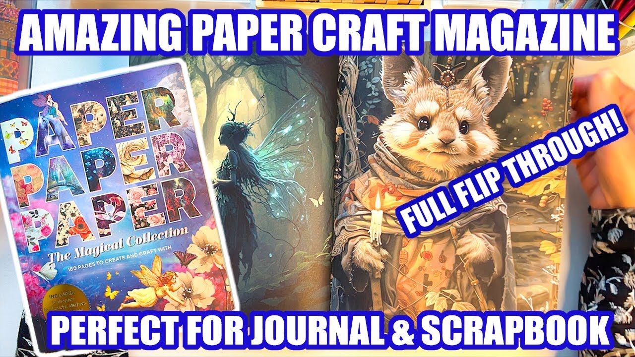 Удивительный журнал по бумажному творчеству для ведения дневника и скрапбукинга! Полный обзор!