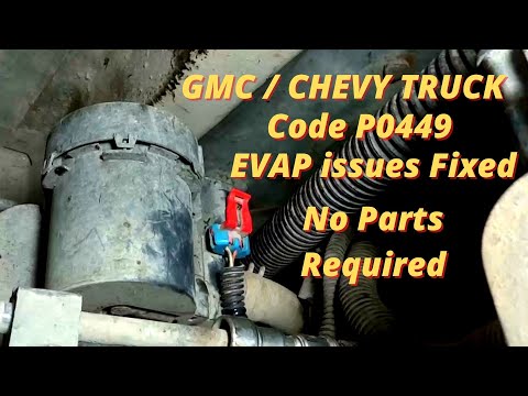 GMC / CHEVY Truck – DTC P0449 EVAP Vent Solenoid Not Working, Diagnosis & Repair – No Parts Required