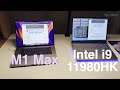 MacBook Pro M1 Max vs Intel i9 11980HK - CPU Expert Benchmark