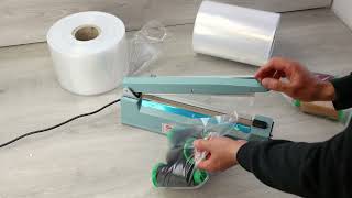 Bolsas plástico transparente en forma de tubo, soldables mediante máquina