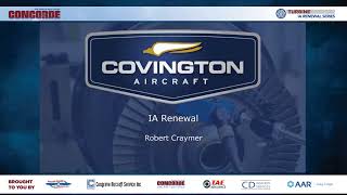 PT6 Maintenance presented by Covington Aircraft