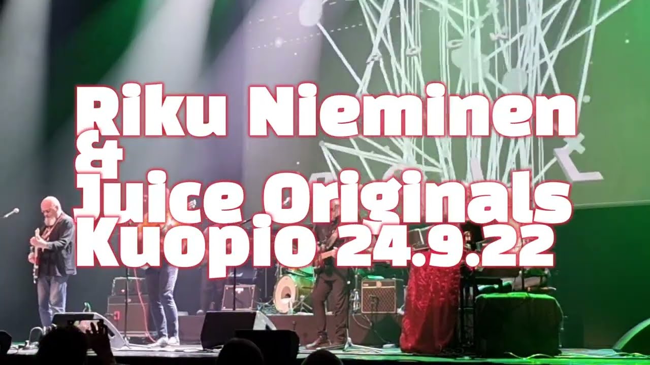 Riku Nieminen&Juice Originals, kiertueen päätös Kuopiossa 23.9.2022