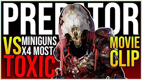 BEST BIONIC PREDATOR *MOST TOXIC* BUILD in Predator Hunting Grounds vs 4 MINIGUNS | Prey Movie Clips