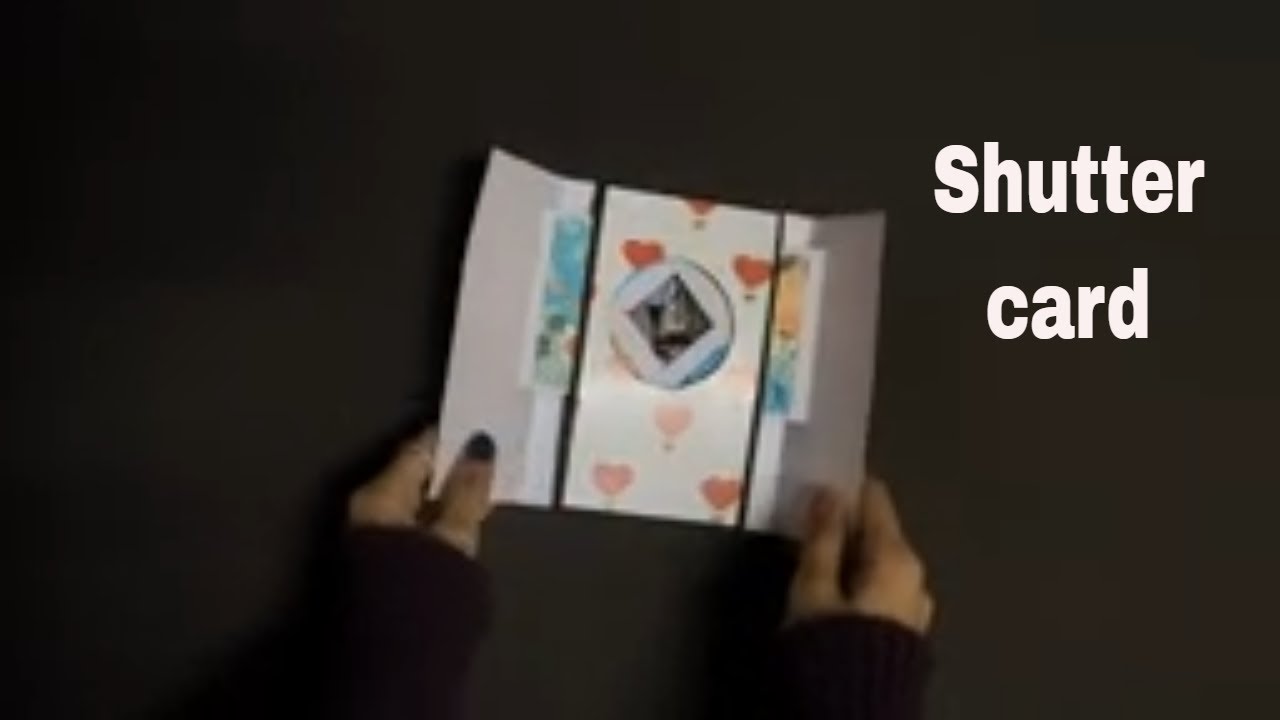 Shutter Card Tutorial /Handmade Cards / how to make window shutter card ...