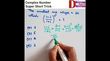 Complex Number for NDA ,Airforce, Navy and competitive exams, JEE Mains #Complex_Number  #shorts