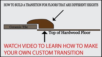 HOW TO MAKE A FLOORING TRANSITION FOR TWO FLOORS THAT ARE DIFFERENT HEIGHTS