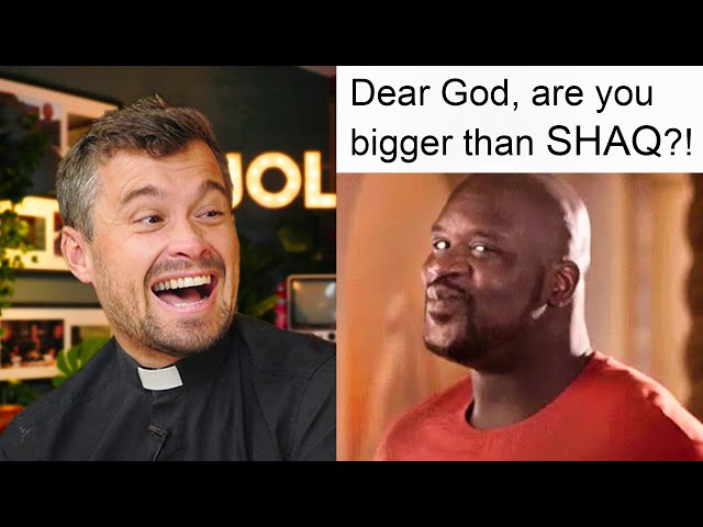 British priest reacts to genuine kids' prayers! class=