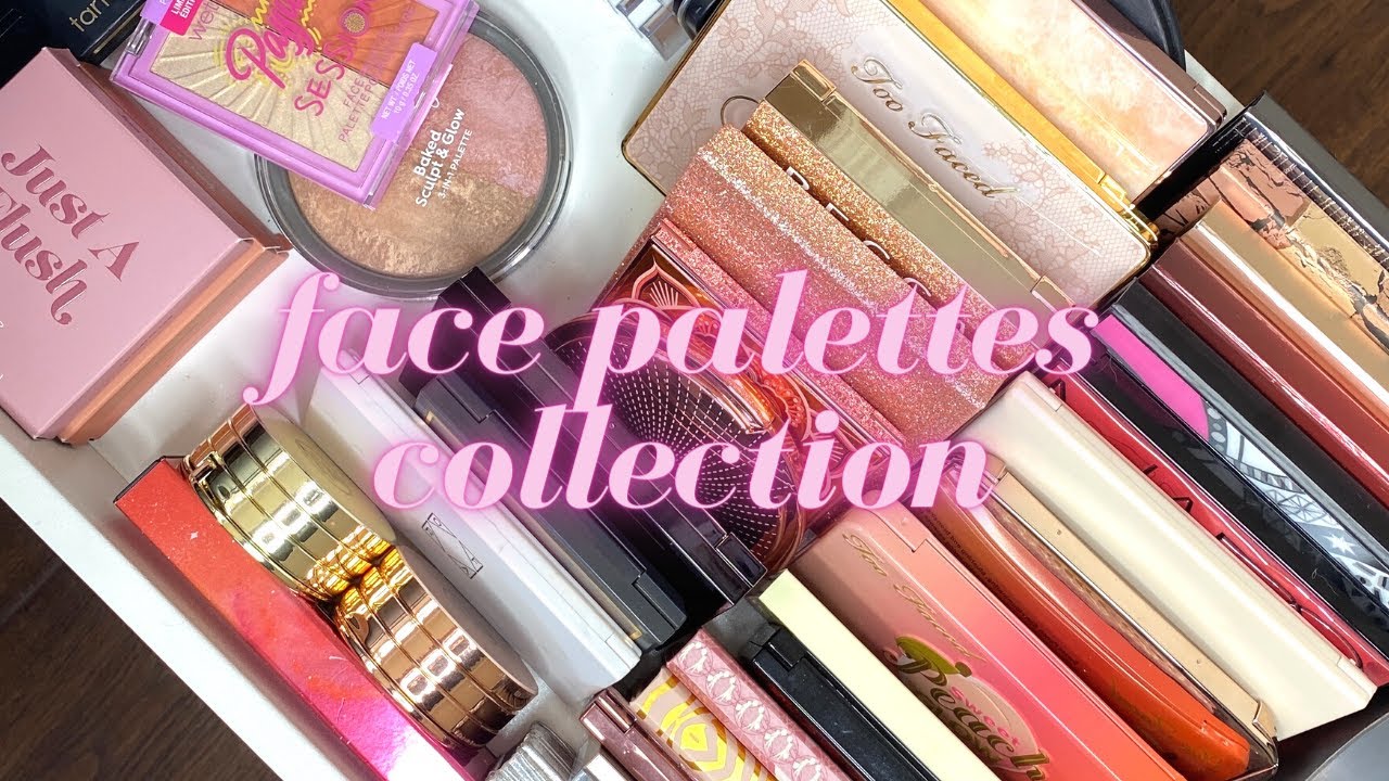 FACE PALETTES COLLECTION 2021 WITH Mini Reviews & a Small Surprise! Makeup Collection 2021